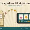Illustrasjon av en gammeldags enarmet banditt fra 1890-tallet i sepiatoner som sender mynter i en bue over til en moderne mobiltelefon med spak, der skjermen viser kirsebær, bjelle og sjuer sammen med hengelås, 18+ og en grensemåler, under overskriften «Fra spaken til skjermen».